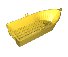 Boat 18 x 8 x 3 1/3 with Oarlocks