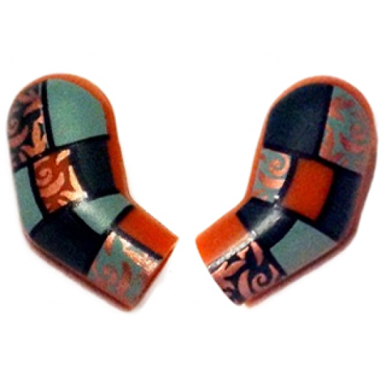 Arm, (Matching Left and Right) Pair with LotR Patchwork Pattern