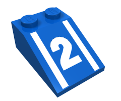 Slope 33 3 x 2 with Number 2 Pattern