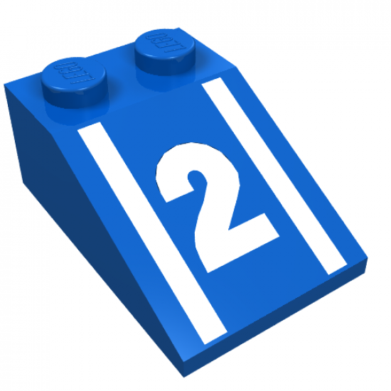 Slope 33 3 x 2 with Number 2 Pattern
