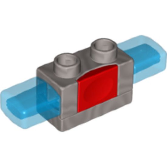 Duplo, Vehicle Siren with Light and Sound, 1 x 2 Base with Red Button