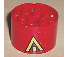 Wheel 20 x 30 Technic with Yellow Arrow Pattern (Sticker) - Set 8856