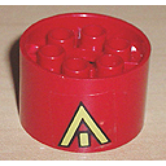 Wheel 20 x 30 Technic with Yellow Arrow Pattern (Sticker) - Set 8856