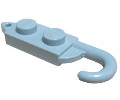 Hook Plate, Modified 1 x 2 with Crane Hook Left