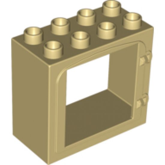 Duplo, Building Door / Window Frame 2 x 4 x 3 Raised Door Outline