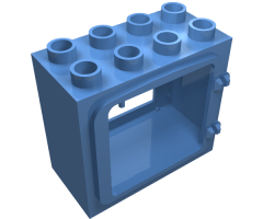 Duplo, Building Door / Window Frame 2 x 4 x 3 Raised Door Outline