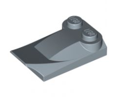 Slope, Curved 3 x 2 x 2/3 with Two Studs, Wing End