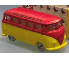 HO 1:87 Vehicles Scale VW Minibus with Yellow Base