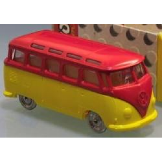 HO 1:87 Vehicles Scale VW Minibus with Yellow Base