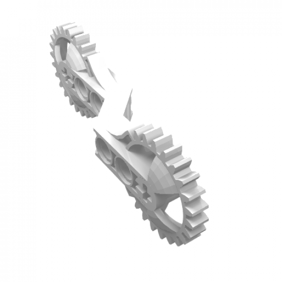 Technic, Gear Arm 1 x 7 x 3 with Gear Ends