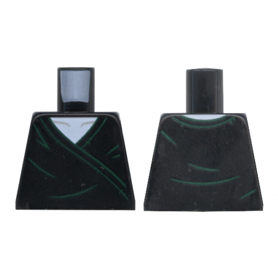 Torso Harry Potter Voldemort with Dark Green Robe Lines and Back Print Pattern