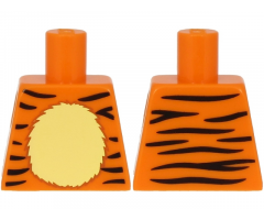 Torso Black Tiger Stripes and Tan Chest Pattern (BAM)