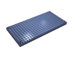 Brick, Modified 12 x 24 with Peg at each Corner