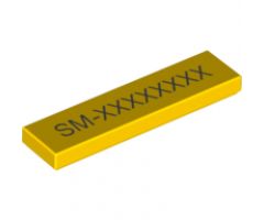 Tile 1 x 4 with SM-xxxxxxxx Pattern - Set 70814