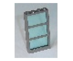Window 1 x 4 x 6 Frame with 3 Panes with Trans-Light Blue Glass (57894 / 57895)