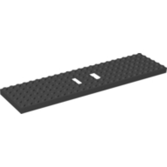 Train Base 6 x 24 with 3 Round Holes Each End