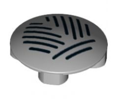 Plate, Round 2 x 2 with Rounded Bottom and Grille Pattern