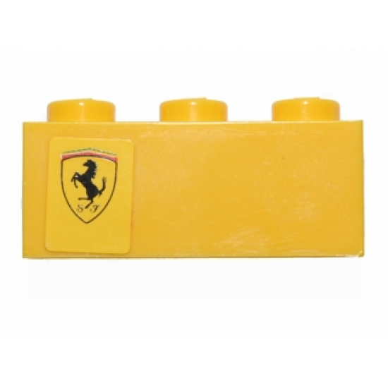 Brick 1 x 3 with Ferrari Logo Pattern Left Side Model (Sticker) - Set 30194