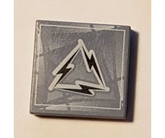 Tile 2 x 2 with Alpha Team Arctic Lightning Logo Pattern