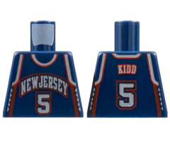 Torso NBA New Jersey Nets #5 Jason Kidd Pattern