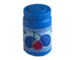 Scala Accessories Jar Jam / Jelly, Label with Strawberry, Plums and Cherries Pattern (Sticker) - Set 3115