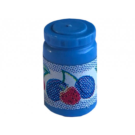 Scala Accessories Jar Jam / Jelly, Label with Strawberry, Plums and Cherries Pattern (Sticker) - Set 3115