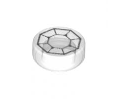 Tile, Round 1 x 1 with Octagon (Arkenstone) Pattern