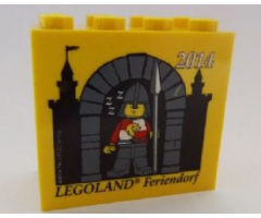 Brick 2 x 4 x 3 with Legoland Feriendorf 2014 Castle Pattern