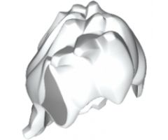 Minifigure, Hair Spiked Sloping Right with Light Bluish Gray Highlights Pattern