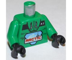Torso Arctic Logo Large and 'A2' Pattern / Green Arms / Black Hands