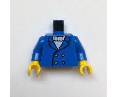 Torso Suit with 4 Buttons and Sweater Pattern / Blue Arms / Yellow Hands