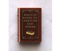 Minifigure, Utensil Book 2 x 3 with 'MAGICAL PATHS TO FORTUNE AND POWER' and 2 x 4 Brick Pattern (Sticker) - Set 75827