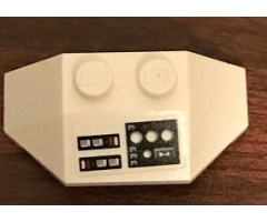 Wedge 2 x 4 Triple with SW Instrument Panel with White Circles Pattern (Sticker) - Set 75244