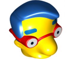 Minifigure, Head, Modified Simpsons Milhouse Van Houten Pattern