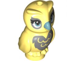 Animal, Air Owl, Elves with Metallic Blue Beak and Silver on Chest, Back, and Around Eyes Pattern