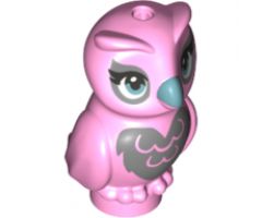 Animal, Air Owl, Elves with Metallic Blue Beak and Silver on Chest, Back, and Around Eyes Pattern