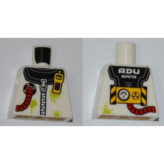 Torso Safety Zip Suit with 'ADU INSPECTOR' Back Pattern