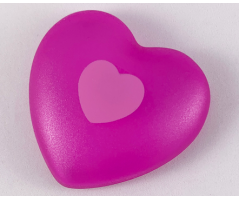 Clikits, Icon Heart Giant with Pin with Bright Pink Heart Pattern