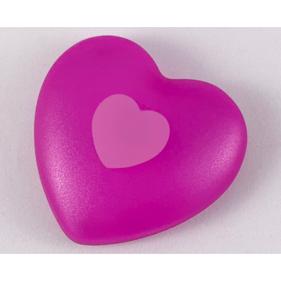 Clikits, Icon Heart Giant with Pin with Bright Pink Heart Pattern