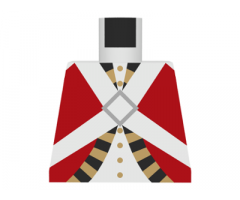 Torso Pirate Imperial Guard Pattern (Red)
