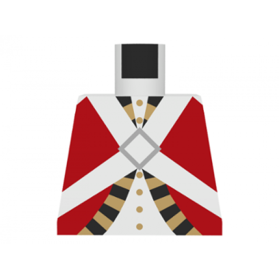 Torso Pirate Imperial Guard Pattern (Red)