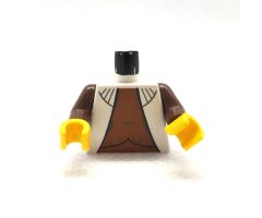 Torso SW Vest with Dark Orange Shirt Pattern (Leia) / Brown Arms / Yellow Hands