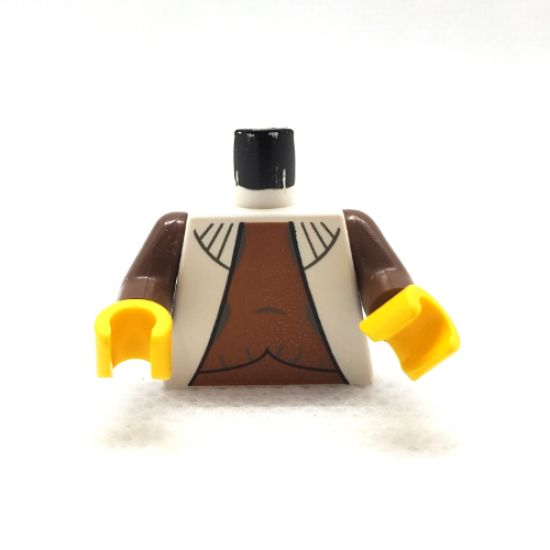 Torso SW Vest with Dark Orange Shirt Pattern (Leia) / Brown Arms / Yellow Hands