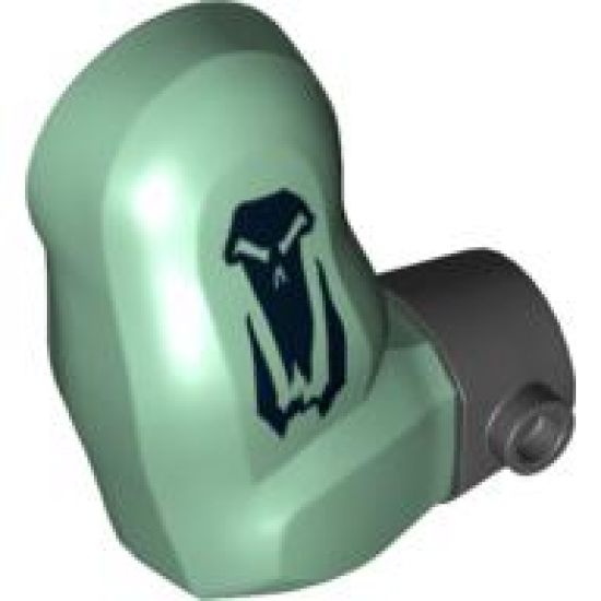 Arm Troll, Right with Black Wristband and Skull Pattern