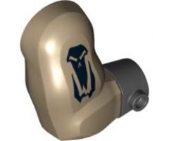 Arm Troll, Right with Black Wristband and Skull Pattern