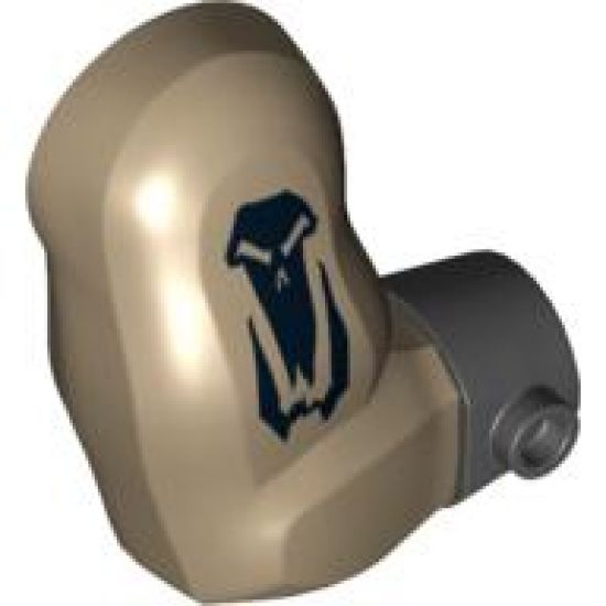 Arm Troll, Right with Black Wristband and Skull Pattern