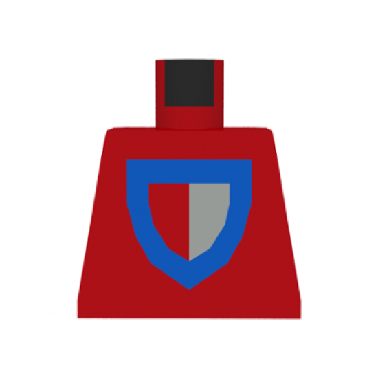 Torso Castle Classic Shield Red/Gray Pattern