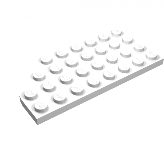 Plate, Round Curved 4 x 8 Left with Waffle Bottom