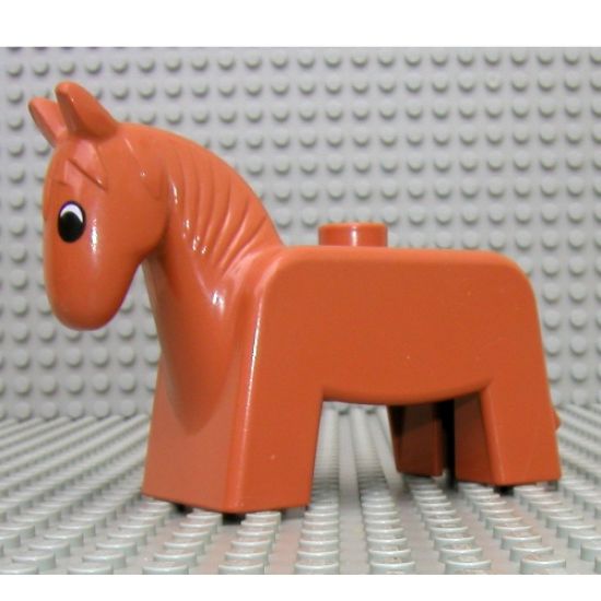 Duplo, Animal Horse Small, Eyes Black & White