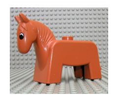 Duplo, Animal Horse Small, Eyes Black & White